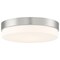 Access Lighting Roma, LED Flush Mount, Brushed Steel Finish, Opal Glass 20825LEDD-BS/OPL - alternate 1